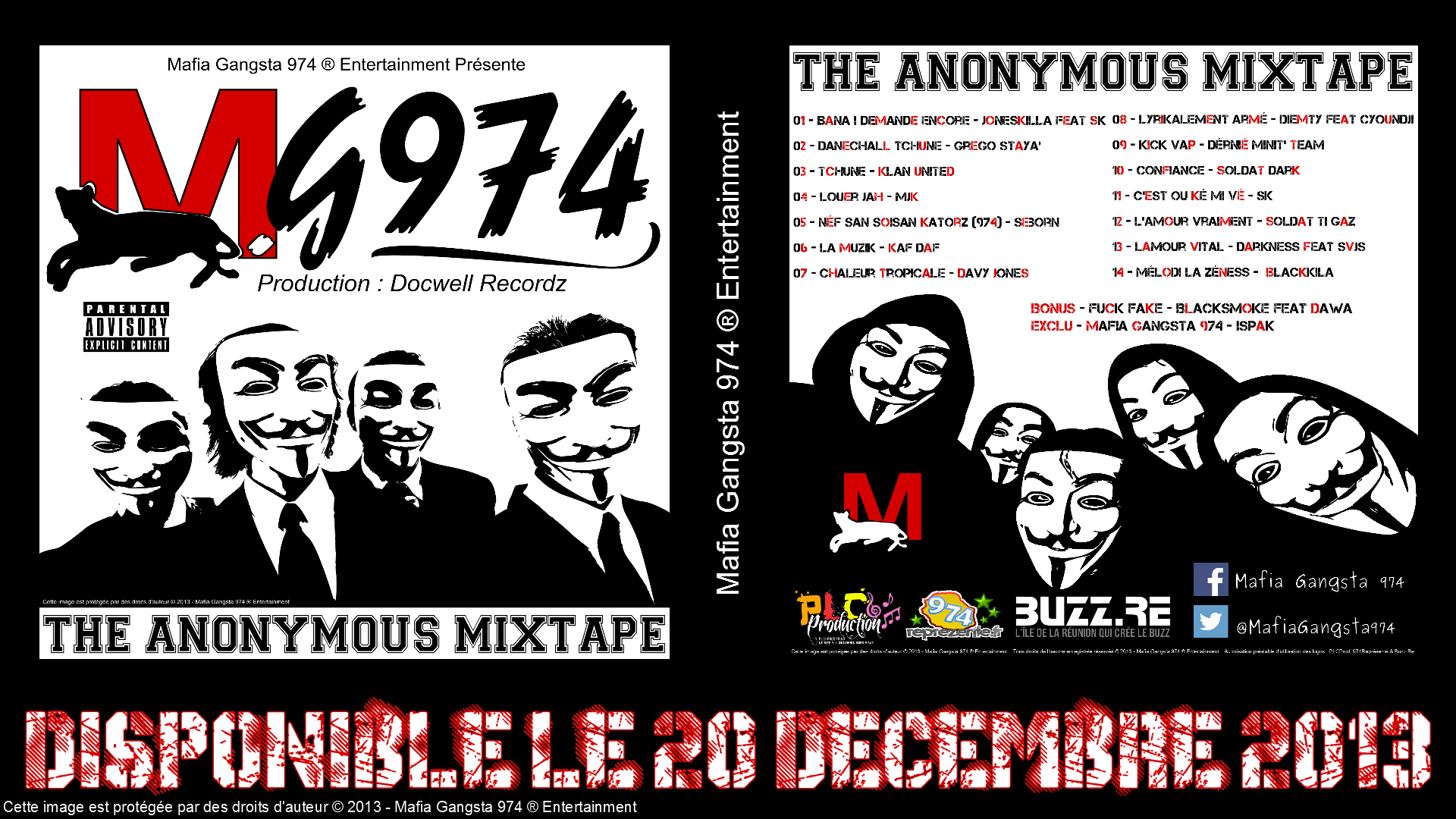 Sortie de la compile MG974 The Anonymous Mixtape
