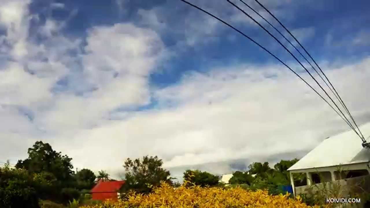 Vidéo de l’Arrivée du front froid vu depuis le Tampon