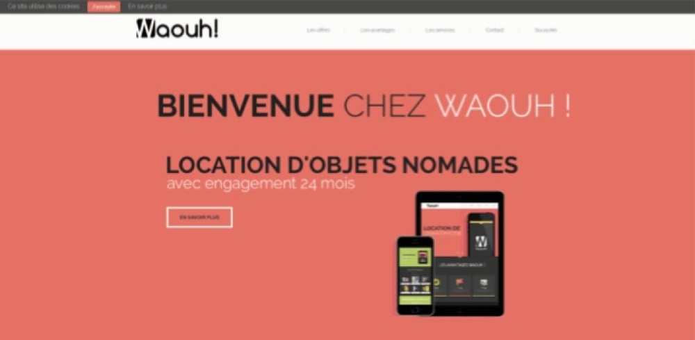 Waouh.re la location de smartphones et tablettes