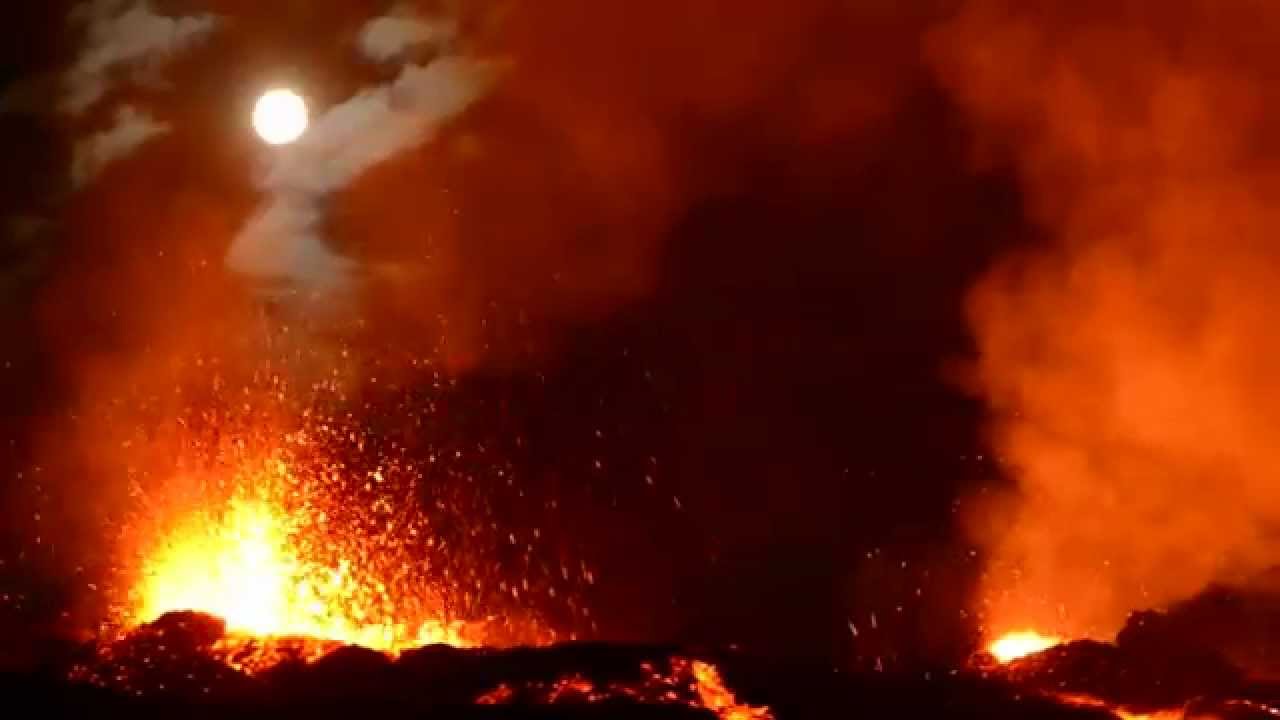 Vidéo de l’éruption du Piton de la Fournaise Février 2015