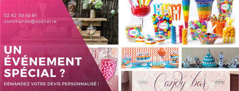 Boutique Sodirel : bonbon, dragées… en vente en ligne à la Réunion