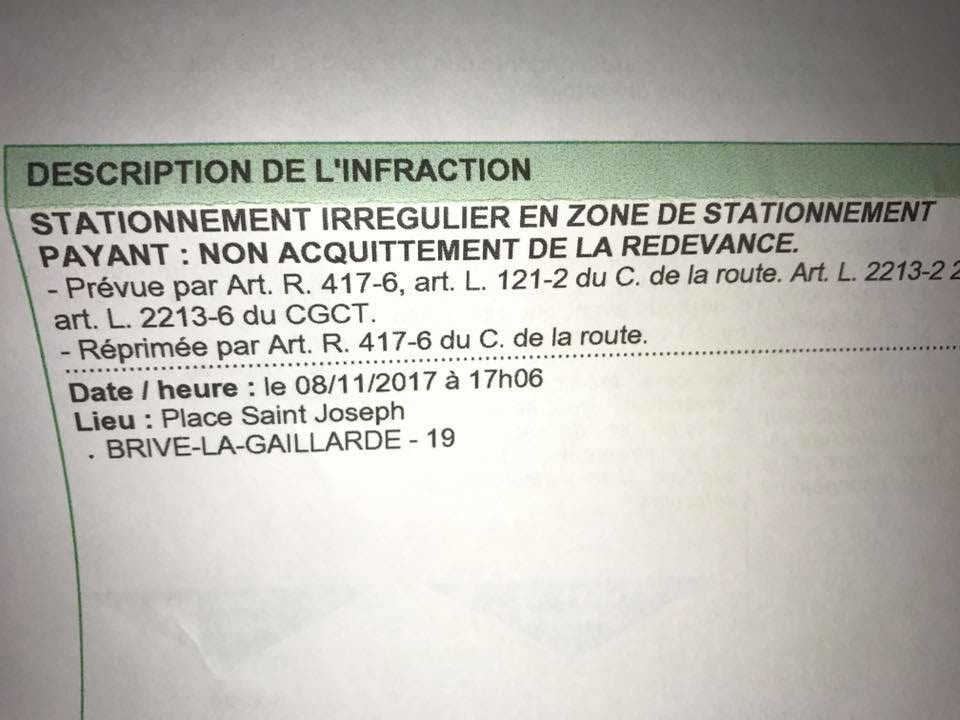 Une réunionnaise (à la Réunion) reçoit un PV d’une infraction en France