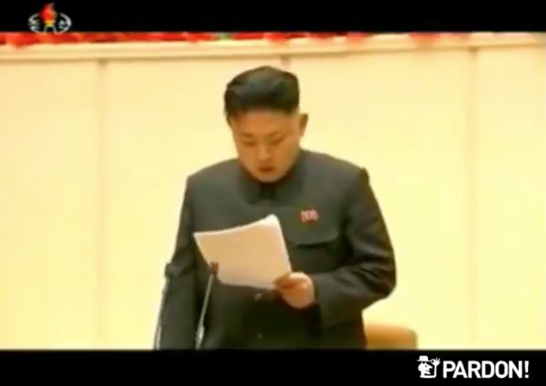 Quand Pardon! parodie une déclaration de KimJongUn